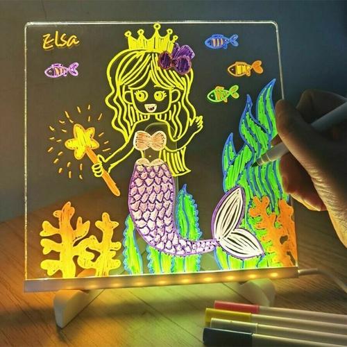 Personalized Led Lamp Acrylic Message Note Board