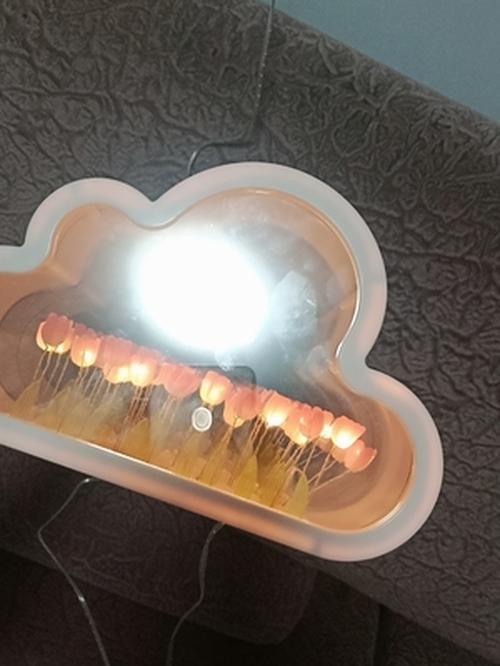 Personalized Photo Cloud Lamp with LED Night Light for Girls' Bedroom Birthday Gifts photo review