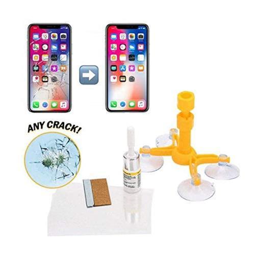 Phone Screen Crack Repair Kit, Repairing Cracks Reducing Fluid Glue Tool Set