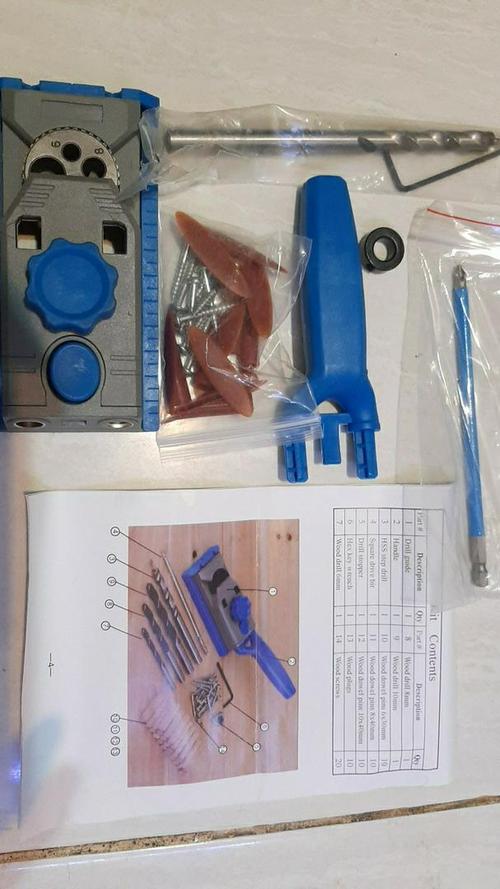 Pocket Jig Hole System Kit Drill Guide For Wood Working Accessories photo review