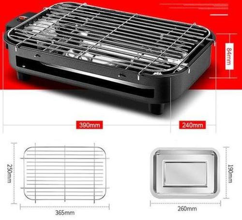 Portable 1300W Electric Smokeless Grill for Indoor and Outdoor