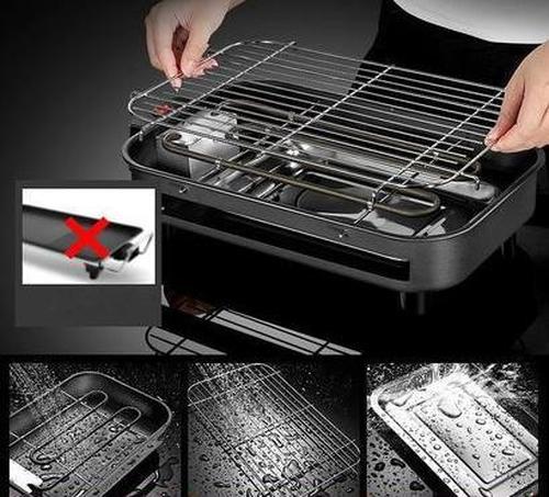 Portable 1300W Electric Smokeless Grill for Indoor and Outdoor