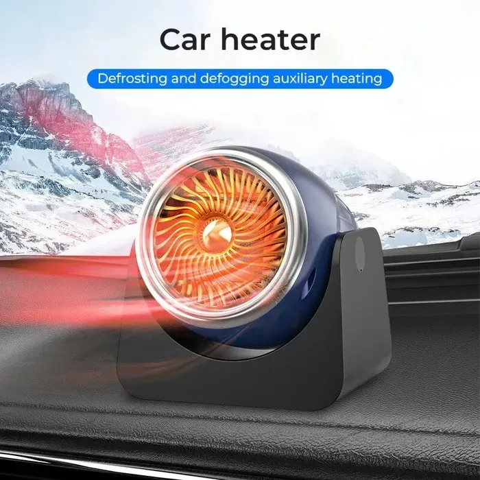 Portable Car Heater, Auto Heater Fan, Car Defogger, Fast Heating Quickly Defrost Defogger 12V 150W Auto Ceramic Heater Fan