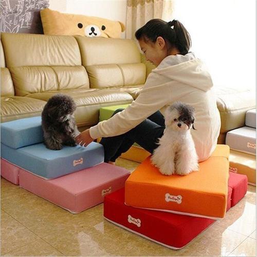 Portable Dog Stairs for High Beds, Sofa, Couch - Lightweight &amp; Durable