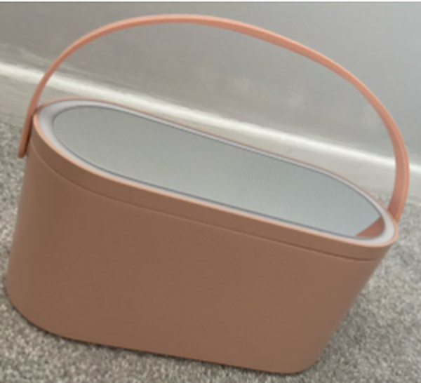 Portable Makeup Case With LED Mirror Cosmetic Storage Box photo review