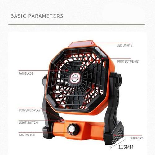 Portable Outdoor Camping Fan Dormitory Lighting Fan Lamp