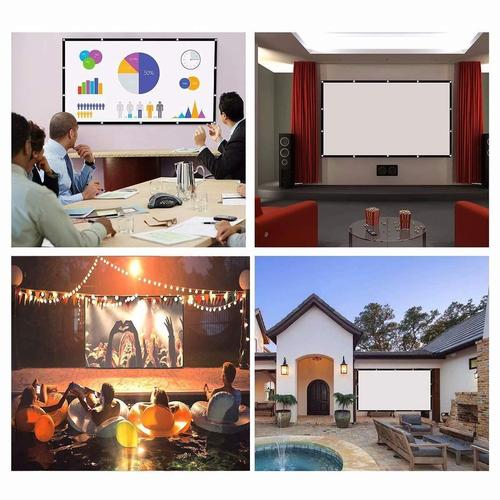 Portable Outdoor Movie Projector Screen 60 Inch to 150 Inch