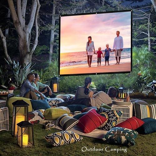 Portable Outdoor Movie Projector Screen 60 Inch to 150 Inch