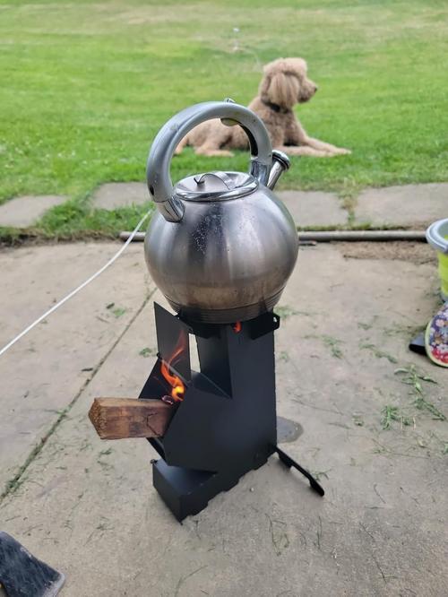 Portable Outdoor Rocket Wood Burning Stove Heater photo review