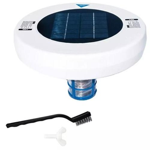 Portable Solar Pool Ionizer for Copper &amp; Silver Ionization - Removes Impurities