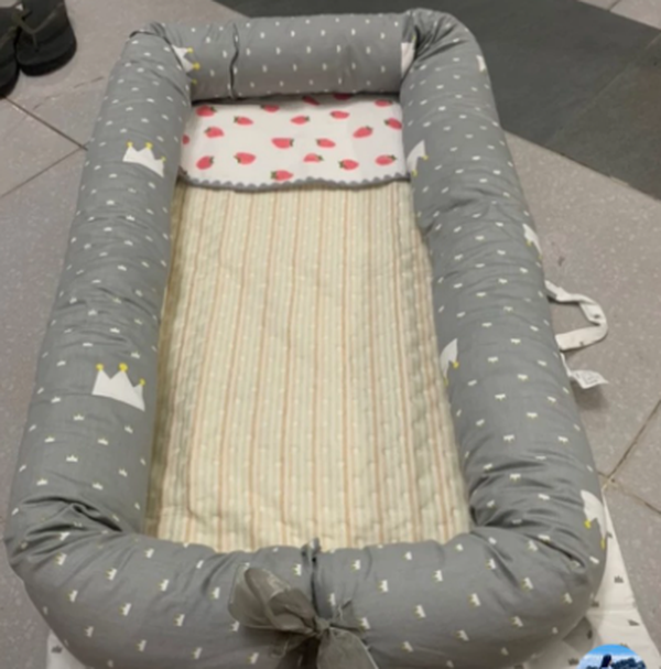 Portable Toddler Travel Bed, Cotton Baby Bed photo review