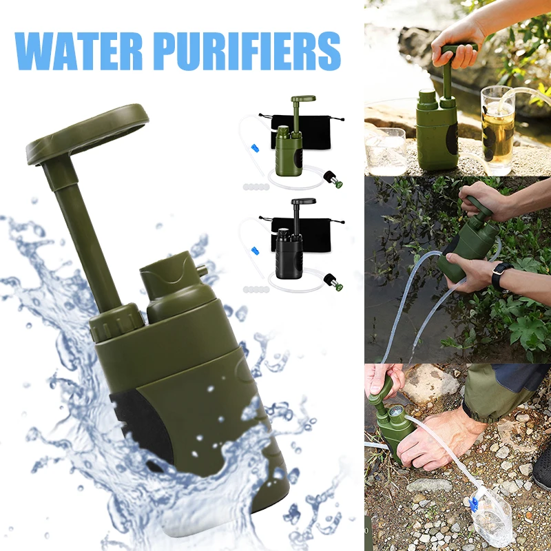 Portable Water Purifier for Camping, Hiking, &amp; Survival