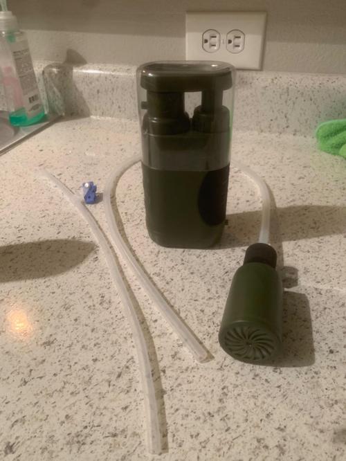 Portable Water Purifier for Camping, Hiking, & Survival photo review