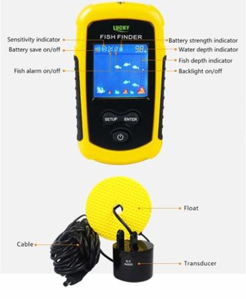 Portable Wireless Smart Pro Fish Finder Sonar Detector With Display