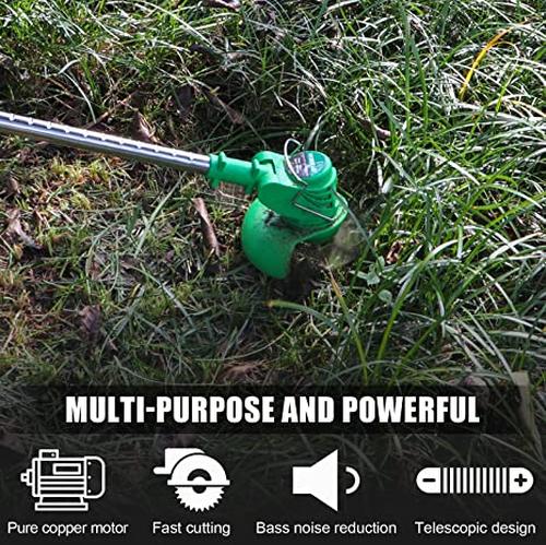 Powerful Electric Battery Operated Cordless Weed Eater - Grass Trimmer