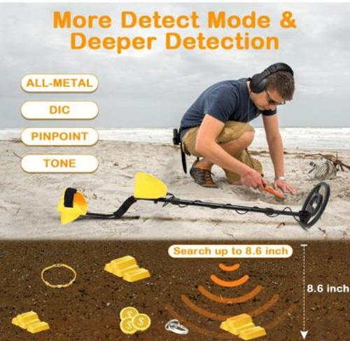 Powerful underground metal and gold detector