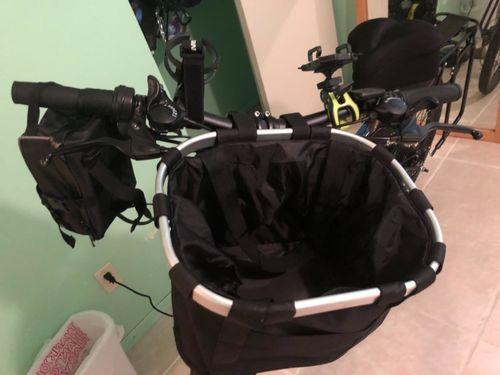 Premium Bicycle Dog Basket Front Dog Carrier Basket photo review