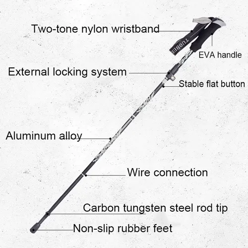 Premium Enhanced Automatic Retractable Hiking Stick