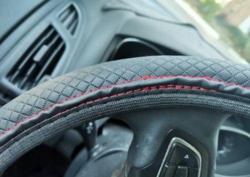 Premium Leather Car Steering Wheel Cover photo review