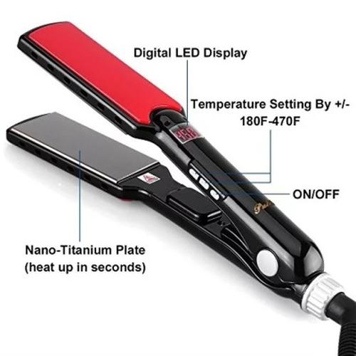 Professional Ionic Hair Straightener with Adjustable Temperature