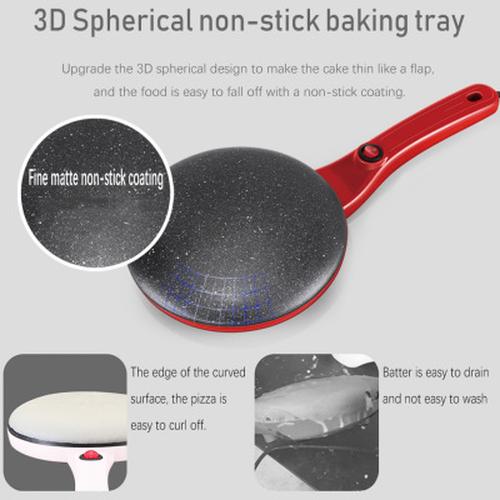 Quick and Easy Crepe Maker with Non-Stick Surface