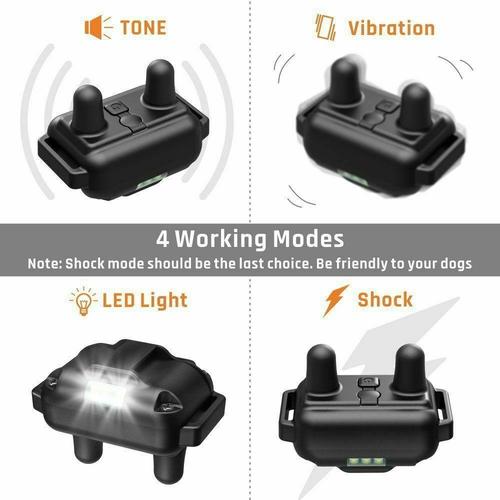 Rechargeable Dog Training Collar with Anti-Barking Device