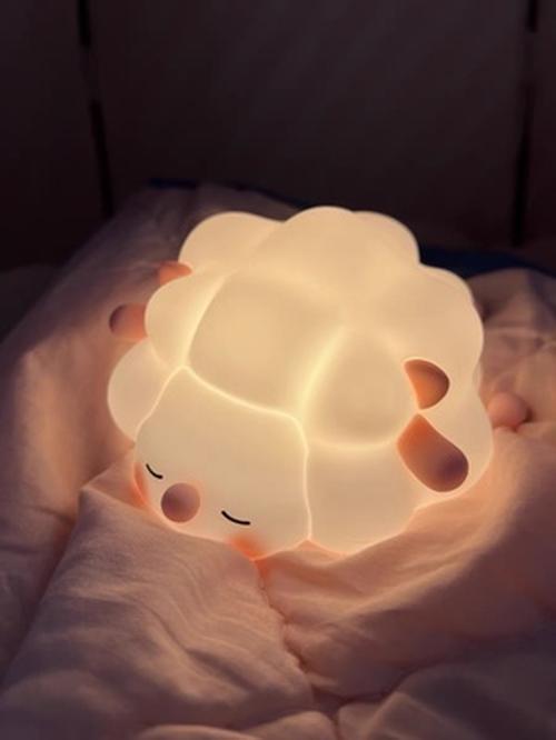 Rechargeable LED Cute Sheep Night Light with Touch Sensor for Kids Bedroom Decor photo review