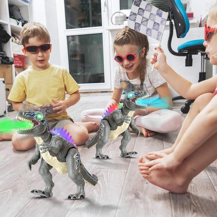 Remote Control Dinosaur Toys, LED Light Up Dinosaur Toys, Robot Toys Dinosaurs