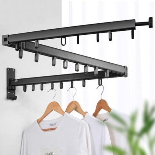 Retractable Cloth Drying Rack, Folding Clothes Hanger, Wall Mount