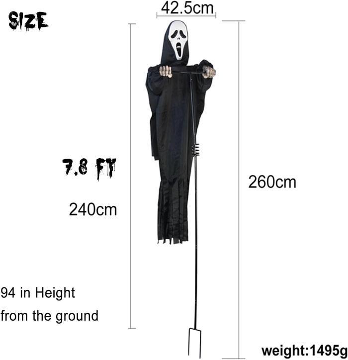 Scarecrow Screaming Ghost Halloween Scary Ghost Of Death Ghost Flying Halloween Decoration