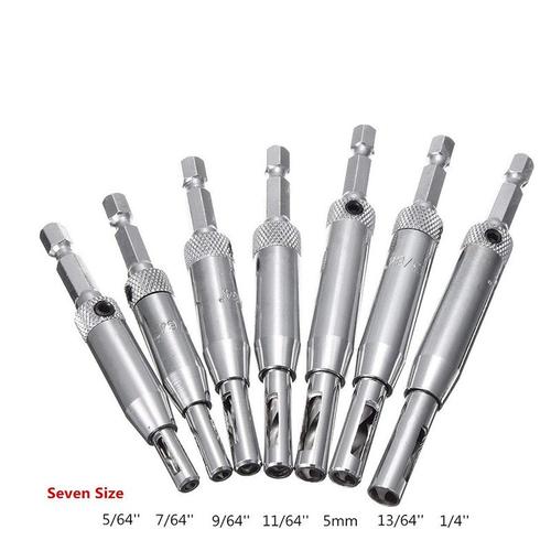 Self-Centering Hinge Drill Bits Set for Door Cabinet Woodworking