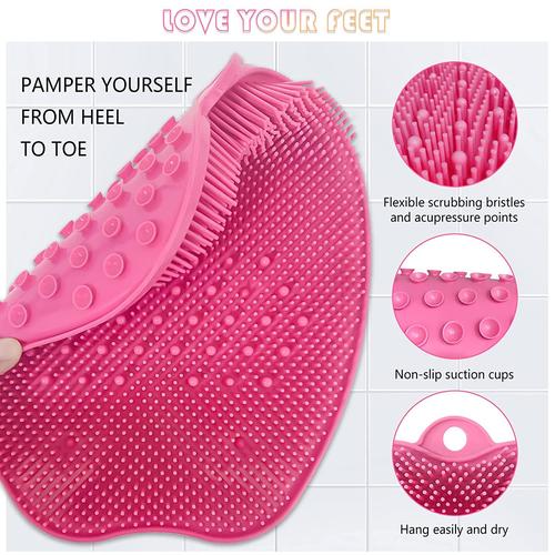 Shower Foot Scrubber and Massager - Exfoliate, Massage, and Improve Circulation