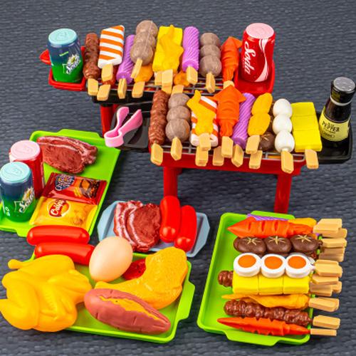 Simulation Food BBQ Grill Skewer Barbecue Set Kitchen Toys