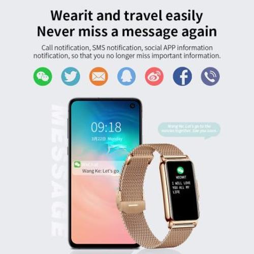 Smart Bracelet With Bluetooth Wristband, Heart Rate Monitoring &amp; Activity Tracking