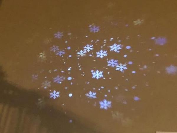 Snowflake Projector Lights Outdoor, Snowfall Lamp Night Light Projection, LED Christmas Projector Lights Waterproof photo review