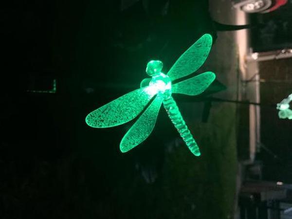 Solar Garden Lights, Solar Bird,Butterfly,Dragonfly Lights Solar Christmas Decorations, Multi-Color Changing LED Solar Light Stakes photo review