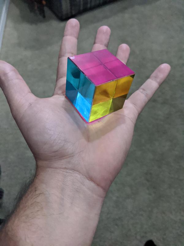 Spectroscope Optical Glass Cube Color Combining Prism photo review