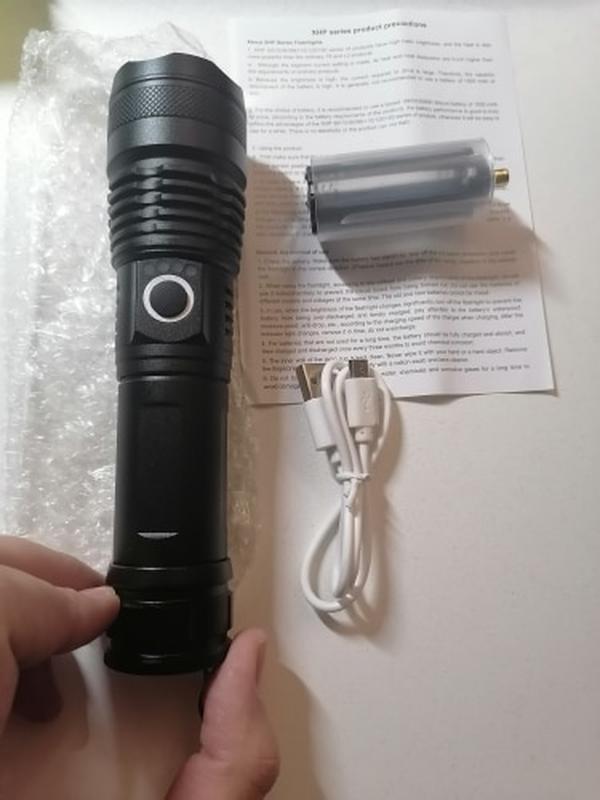 Super Bright Flashlight Most Powerful Flashlight, Flashlight Strong Light Long-range USB Charging photo review