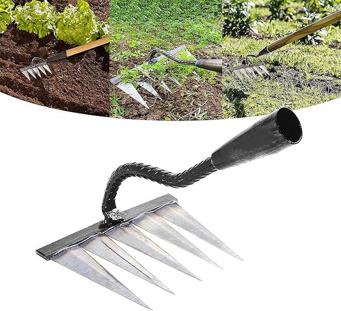 The Heavy Duty Iron Weeding Rake, Garden Weeding Tools