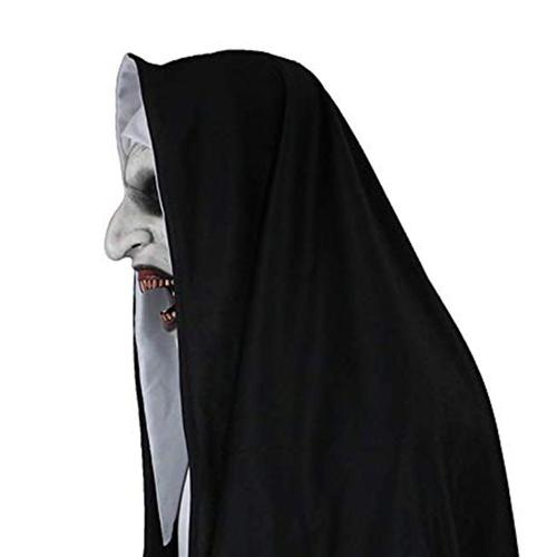 The Nun Horror Valak Mask With Headscarf Full Face For Halloween