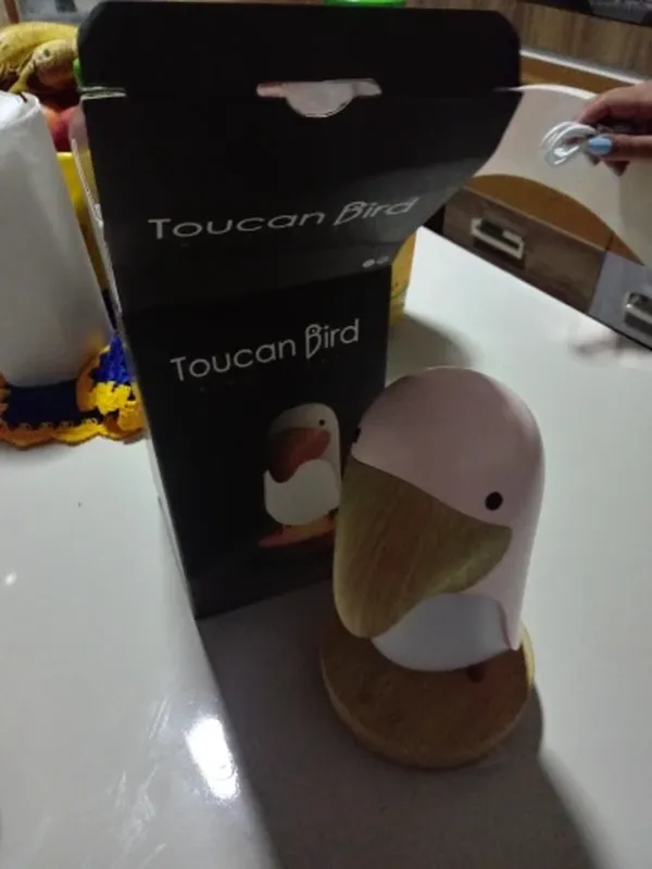 Toucan Bird Rechargeable USB Table Lamp For Kids, Bluetooth Night Light, Bedroom Decor, Christmas Gift, Indoor Lighting photo review