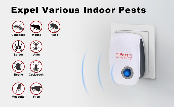 Ultrasonic Pest Repeller 3 Packs - Electronic Repellent for Pest Control