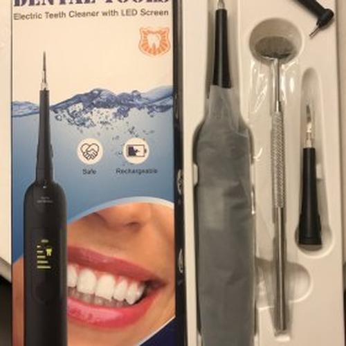 Ultrasonic Tooth Plaque Remover 5 Adjustable Modes 3 Cleaning Heads photo review