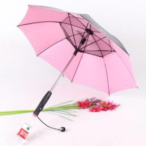 Umbrella with Fan and Spray Long-Handle Summer Umbrella