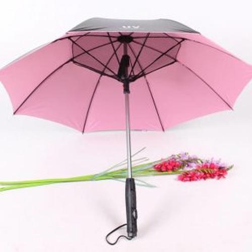 Umbrella with Fan and Spray Long-Handle Summer Umbrella