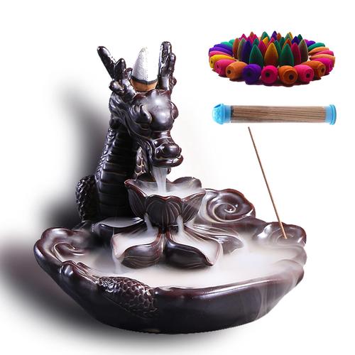 Unique Dragon-Shaped Backflow Incense Burner for Home Decor