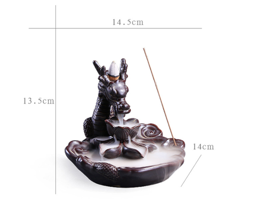 Unique Dragon-Shaped Backflow Incense Burner for Home Decor