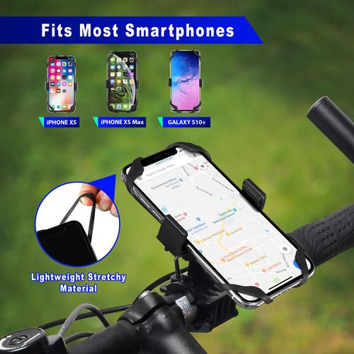 Universal Bike &amp; Motorcycle Phone Holder - Adjustable, Secure, &amp; Durable