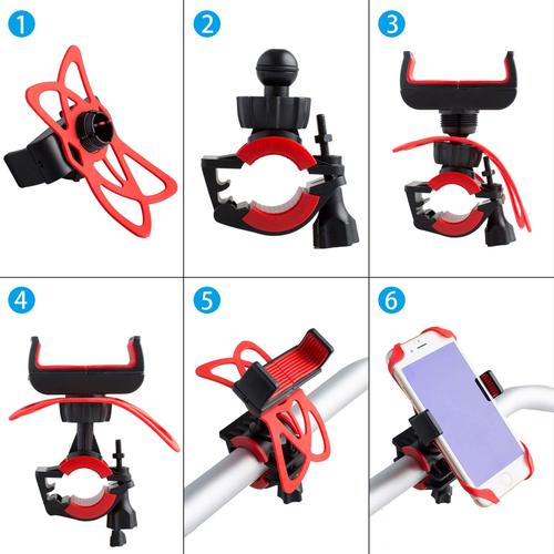 Universal Bike &amp; Motorcycle Phone Holder - Adjustable, Secure, &amp; Durable