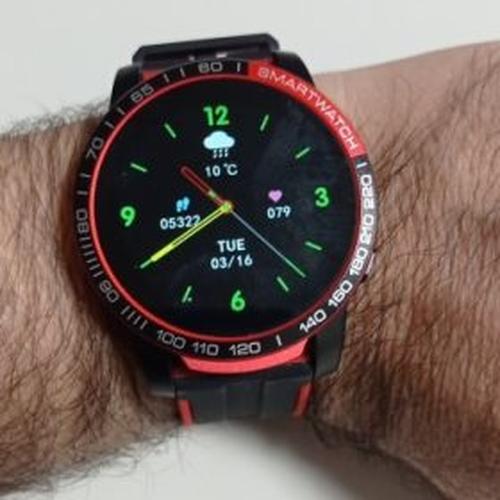 Waterproof Bluetooth smart watch phone photo review